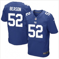 Nike New York Giants #52 Jon Beason Royal Blue Team Color Mens Stitched NFL Elite Jersey