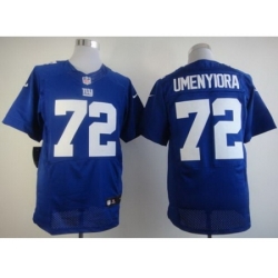 Nike New York Giants 72 Osi Umenyiora Blue Elite NFL Jersey