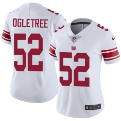 Nike Giants #52 Alec Ogletree White Womens Stitched NFL Vapor Untouchable Limited Jersey