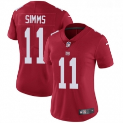 Womens Nike New York Giants 11 Phil Simms Elite Red Alternate NFL Jersey