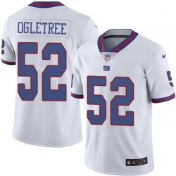 Nike Giants #52 Alec Ogletree White Youth Stitched NFL Limited Rush Jersey