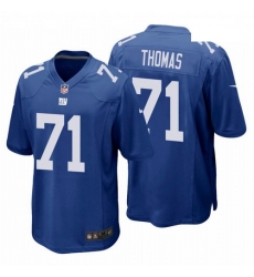 Youth Nike Giant 71 Andrew Thomas Blue Royal Vapor Limited Jersey 2020 NFL Draft