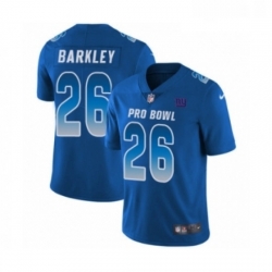 Youth Nike New York Giants 26 Saquon Barkley Limited Royal Blue NFC 2019 Pro Bowl NFL Jersey