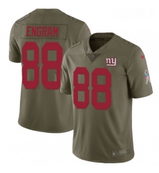 Youth Nike New York Giants 88 Evan Engram Limited Olive 2017 Salute to Service NFL Jersey