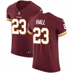 Men Nike Redskins #23 DeAngelo Hall Burgundy Red Team Color Stitched NFL Vapor Untouchable Elite Jersey