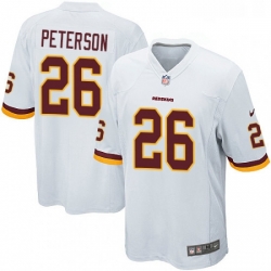 Mens Nike Washington Redskins 26 Adrian Peterson Game White NFL Jersey