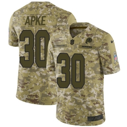 Nike Redskins #30 Troy Apke Camo Men Stitched NFL Limited 2018 Salute To Service Jersey