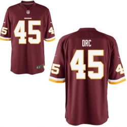 Nike Redskins 45 Drc Burgundy Game Jersey