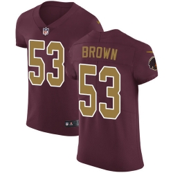 Nike Redskins #53 Zach Brown Burgundy Red Alternate Mens Stitched NFL Vapor Untouchable Elite Jersey