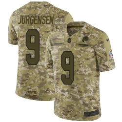 Nike Redskins #9 Sonny Jurgensen Camo Men Stitched NFL Limited 2018 Salute To Service Jersey