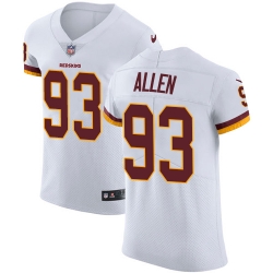 Nike Redskins #93 Jonathan Allen White Mens Stitched NFL Vapor Untouchable Elite Jersey