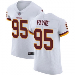 Nike Redskins #95 Da Ron Payne White Mens Stitched NFL Vapor Untouchable Elite Jersey