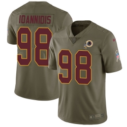 Nike Redskins #98 Matt Ioannidis Olive Men Stitched NFL Limited 2017 Salute To Service Jersey