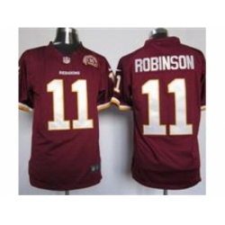 Nike Washington Redskins 11 Aldrick Robinson Red Game 80TH Patch NFL Jersey