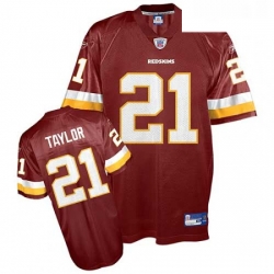 Reebok Washington Redskins 21 Sean Taylor Burgundy Red Team Color Replica Throwback NFL Jersey