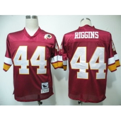 Washington Redskins 44 Riggins red throwback Jerseys