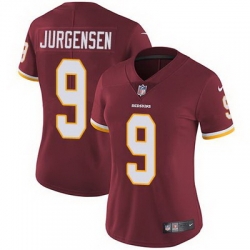 Nike Redskins #9 Sonny Jurgensen Burgundy Red Team Color Womens Stitched NFL Vapor Untouchable Limited Jersey