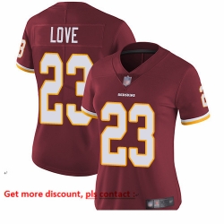 Redskins 23 Bryce Love Burgundy Red Team Color Women Stitched Football Vapor Untouchable Limited Jersey