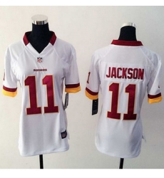 Women NEW Washington Redskins #11 DeSean Jackson White Stitched NFL Elite Jersey