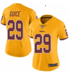 Womens Nike Washington Redskins 29 Derrius Guice Limited Gold Rush Vapor Untouchable NFL Jersey