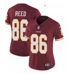 Womens Nike Washington Redskins 86 Jordan Reed Elite Burgundy Red Team Color NFL Jersey