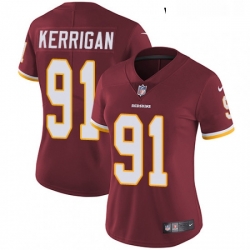 Womens Nike Washington Redskins 91 Ryan Kerrigan Burgundy Red Team Color Vapor Untouchable Limited Player NFL Jersey