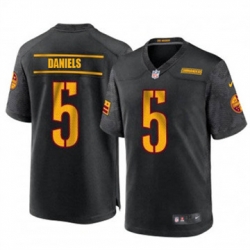 Youth Washington Commanders 5 Jayden Daniels Black 2024 F U S E Vapor Limited Stitched Football Jersey