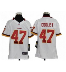 Youth Nike NFL Washington Redskins #47 Chris Cooley White Jerseys