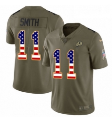 Youth Nike Washington Redskins 11 Alex Smith Limited OliveUSA Flag 2017 Salute to Service NFL Jersey