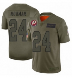 Youth Washington Redskins 24 Josh Norman Limited Camo 2019 Salute to Service Football Jersey