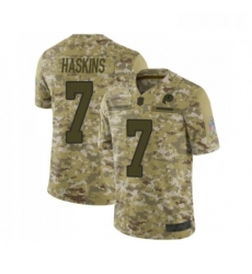 Youth Washington Redskins 7 Dwayne Haskins Limited Camo 2018 Salute to Service Football Jersey