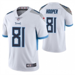 Men Tennessee Titans 81 Austin Hooper White Vapor Untouchable Stitched Jersey