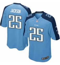 Mens Nike Tennessee Titans 25 Adoree Jackson Game Light Blue Team Color NFL Jersey