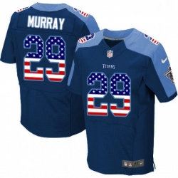 Mens Nike Tennessee Titans 29 DeMarco Murray Elite Navy Blue Alternate USA Flag Fashion NFL Jersey