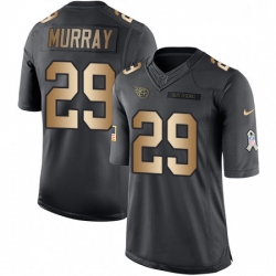 Mens Nike Tennessee Titans 29 DeMarco Murray Limited BlackGold Salute to Service NFL Jersey