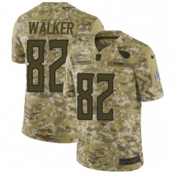 Mens Nike Tennessee Titans 82 Delanie Walker Limited Camo 2018 Salute to Service NFL Jersey