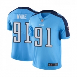 Mens Tennessee Titans 91 Cameron Wake Limited Light Blue Rush Vapor Untouchable Football Jersey