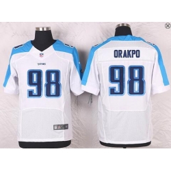 Mens Tennessee Titans #98 Brian Orakpo White Road NFL Nike Elite Jersey