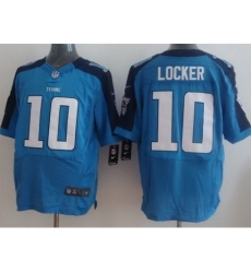 Nike Tennessee Titans 10 Jake Locker Light Blue Elite Nike NFL Jersey