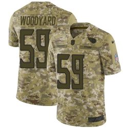 Nike Titans #59 Wesley Woodyard Camo Men Stitched NFL Limited 2018 Salute To Service Jersey