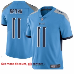 Titans 11 A J  Brown Light Blue Alternate Youth Stitched Football Vapor Untouchable Limited Jersey