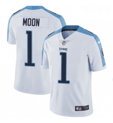 Youth Nike Tennessee Titans 1 Warren Moon White Vapor Untouchable Limited Player NFL Jersey