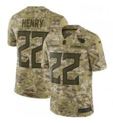 Youth Nike Tennessee Titans 22 Derrick Henry Limited Camo 2018 Salute to Service NFL Jersey