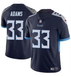 Youth Tennessee Titans 33 Jamel Adams Navy Vapor Limited Stitched Football Jersey