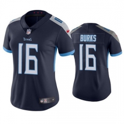 Women Tennessee Titans 16 Treylon Burks Navy Vapor Untouchable Limited Stitched Football Jersey