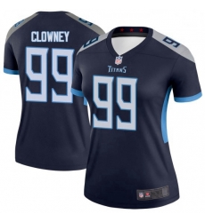 Women Tennessee Titans 99 Jadeveon Clowney Legend Navy Limited Jersey