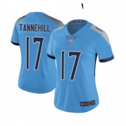 Womens Tennessee Titans 17 Ryan Tannehill Light Blue Alternate Vapor Untouchable Limited Player Football Jersey