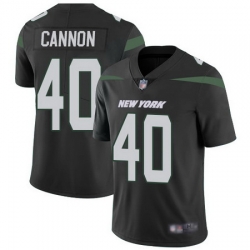 Jets #40 Trenton Cannon Black Alternate Men Stitched Football Vapor Untouchable Limited Jersey