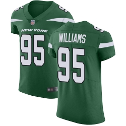 Jets 95 Quinnen Williams Green Team Color Men Stitched Football Vapor Untouchable Elite Jersey