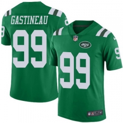 Jets #99 Mark Gastineau Green Men Stitched Football Limited Rush Jersey